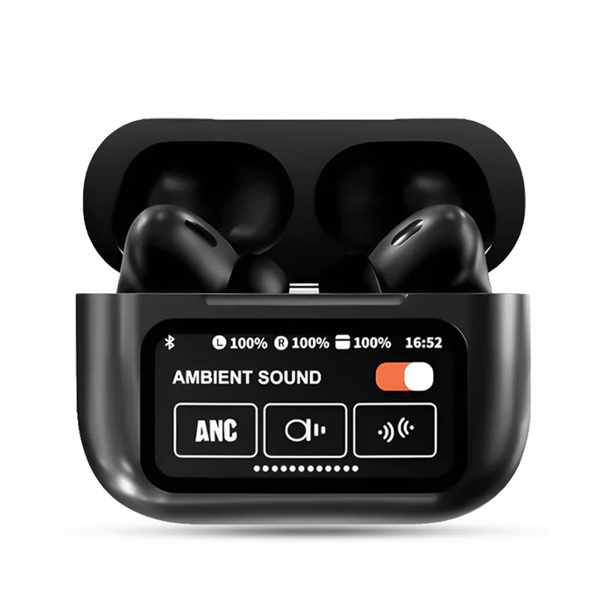 A9 Pro Touch Screen Display Anc Wireless Earbuds