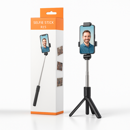 Selfie Stick Tripod R1s Bluetooth Remote Control Tripod Selfie Stick New Model With Wireless Remote Shutter Compatible With All Cell Phones